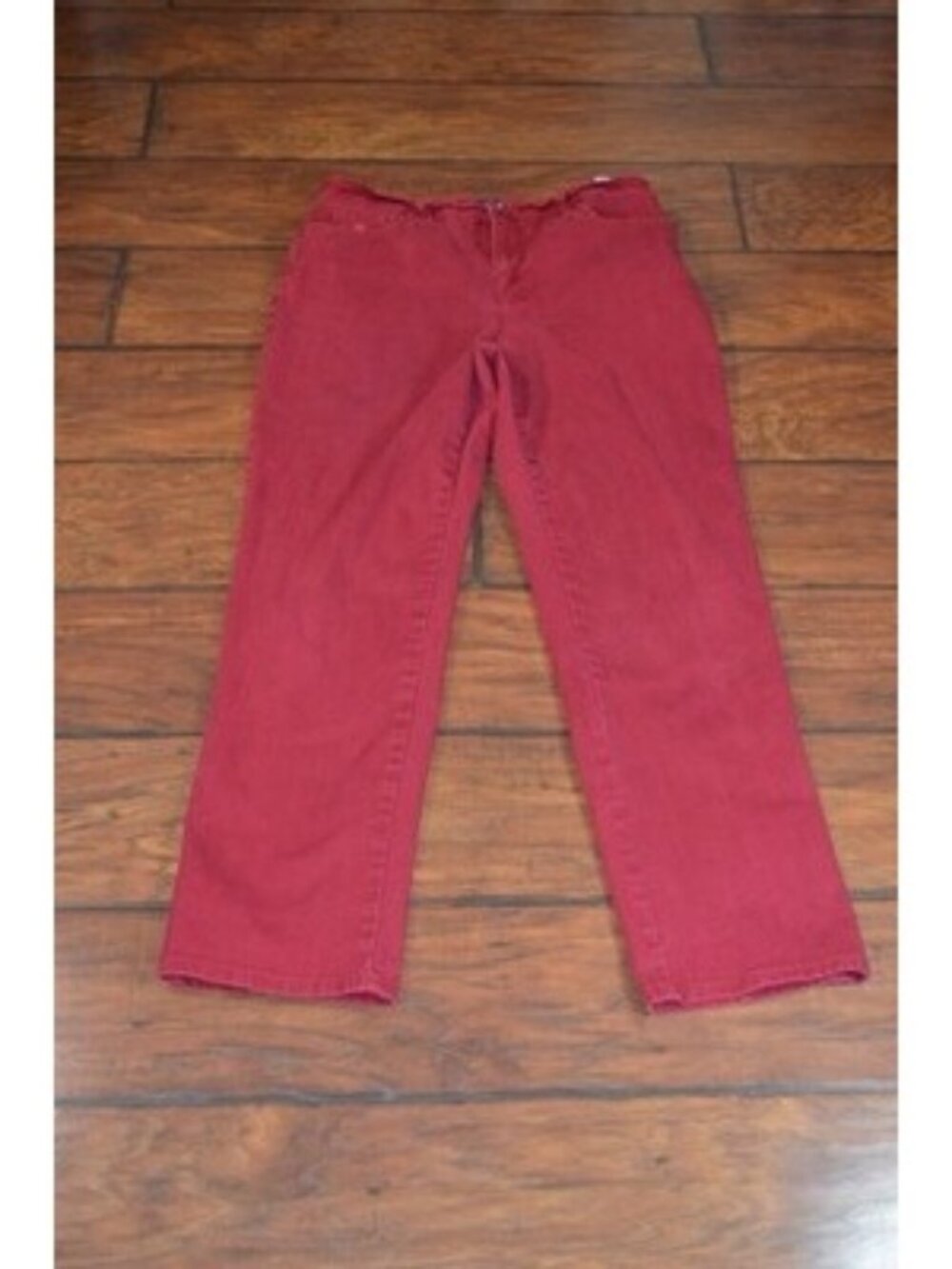 Womens Size 8 Jeans Pants Burgundy Maroon Gloria Vanderbelt Y2K Business Casual
